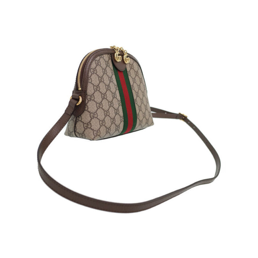 Gucci Beige GG Ophidia Bag Ebony Canvas Shoulder Supreme Brown